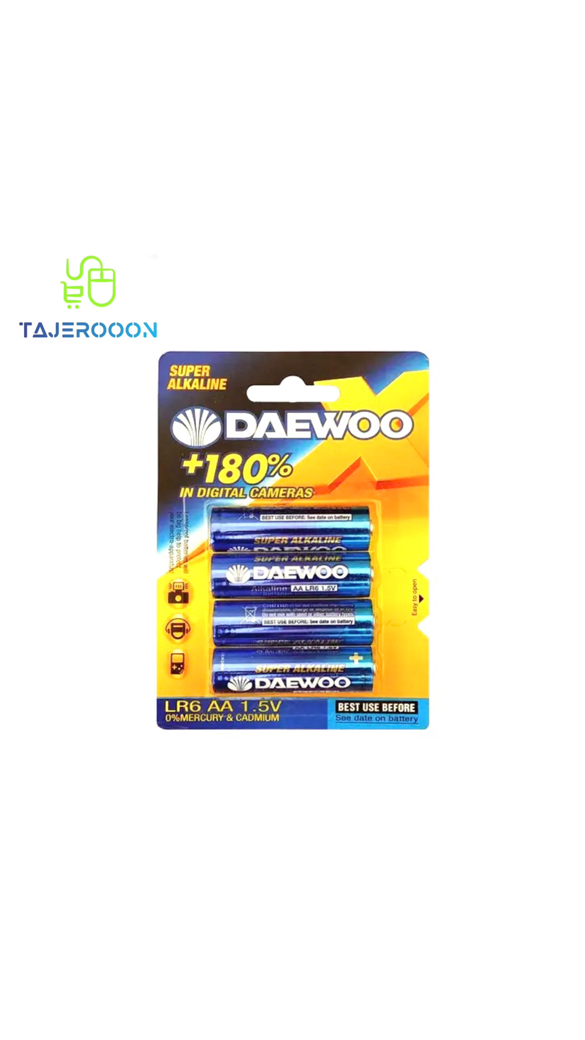 باتری قلمی سوپر آلکالاین DAEWOO دوو 4 تاییجدید