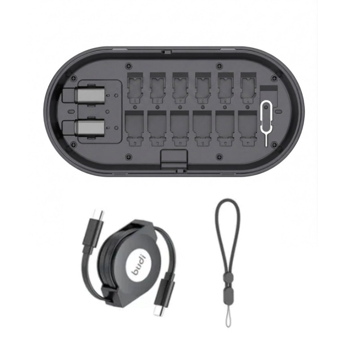 مجموعه لوازم جانبی موبایل بودی مدل WL566B به همراه کابل USB-C و بندجدید