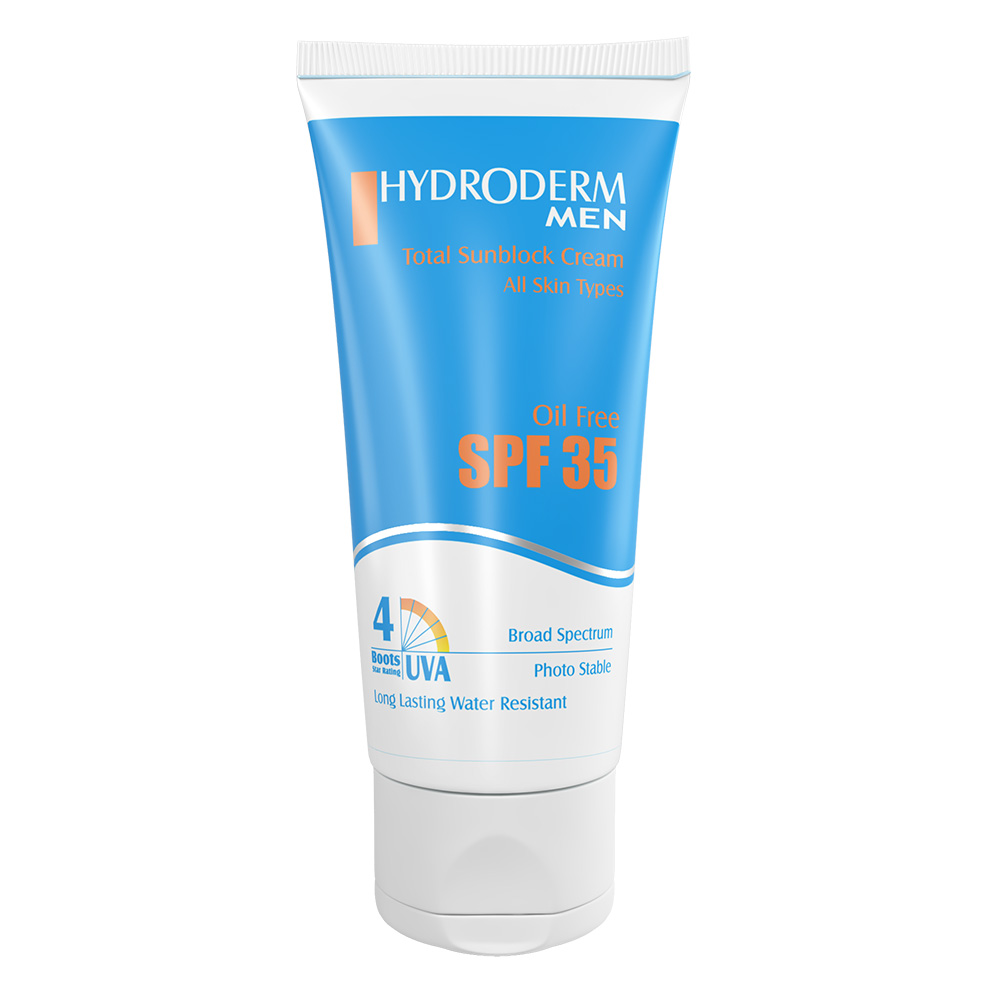 کرم ضد آفتاب آقایان هیدرودرم SPF35 حجم 50 میلی لیتر