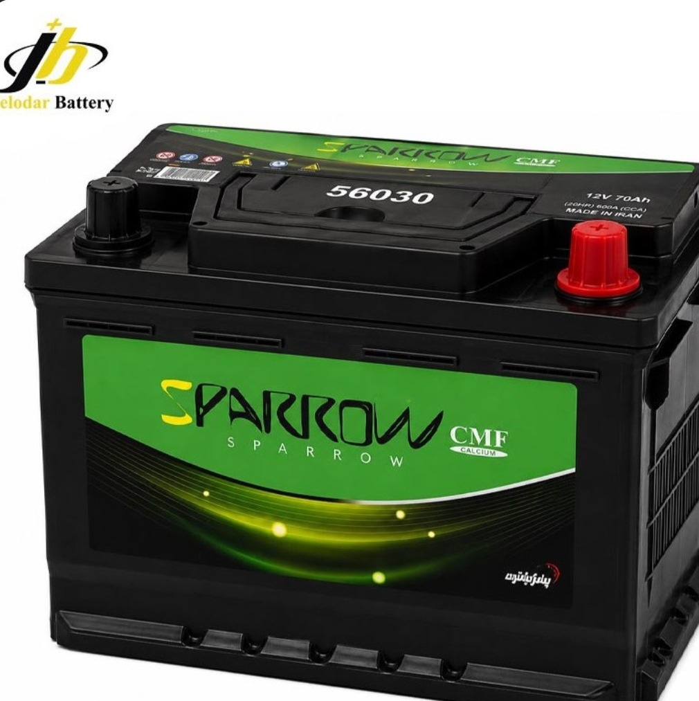 باطری خودرو اسپارو 60 آمپر (وایا باطری)