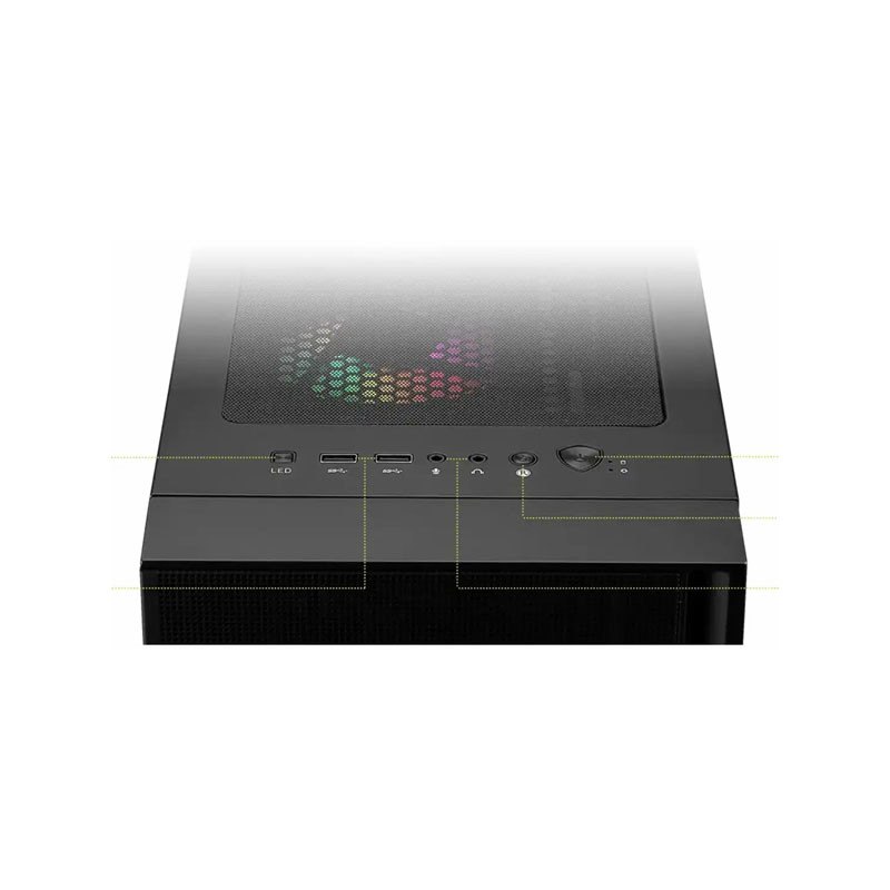 کیس کامپیوتر گیمینگ ام اس آی مدل MAG FORGE 120A AIRFLOW BK