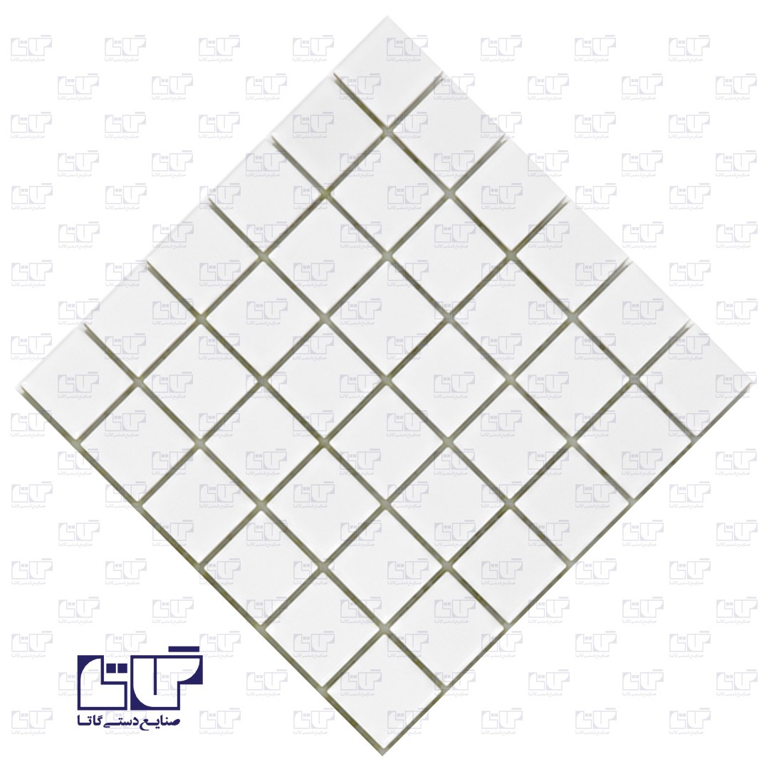 کاشی سرامیک استخری درجه یک، رنگ سفید 1 ، (وایت 1)جدید