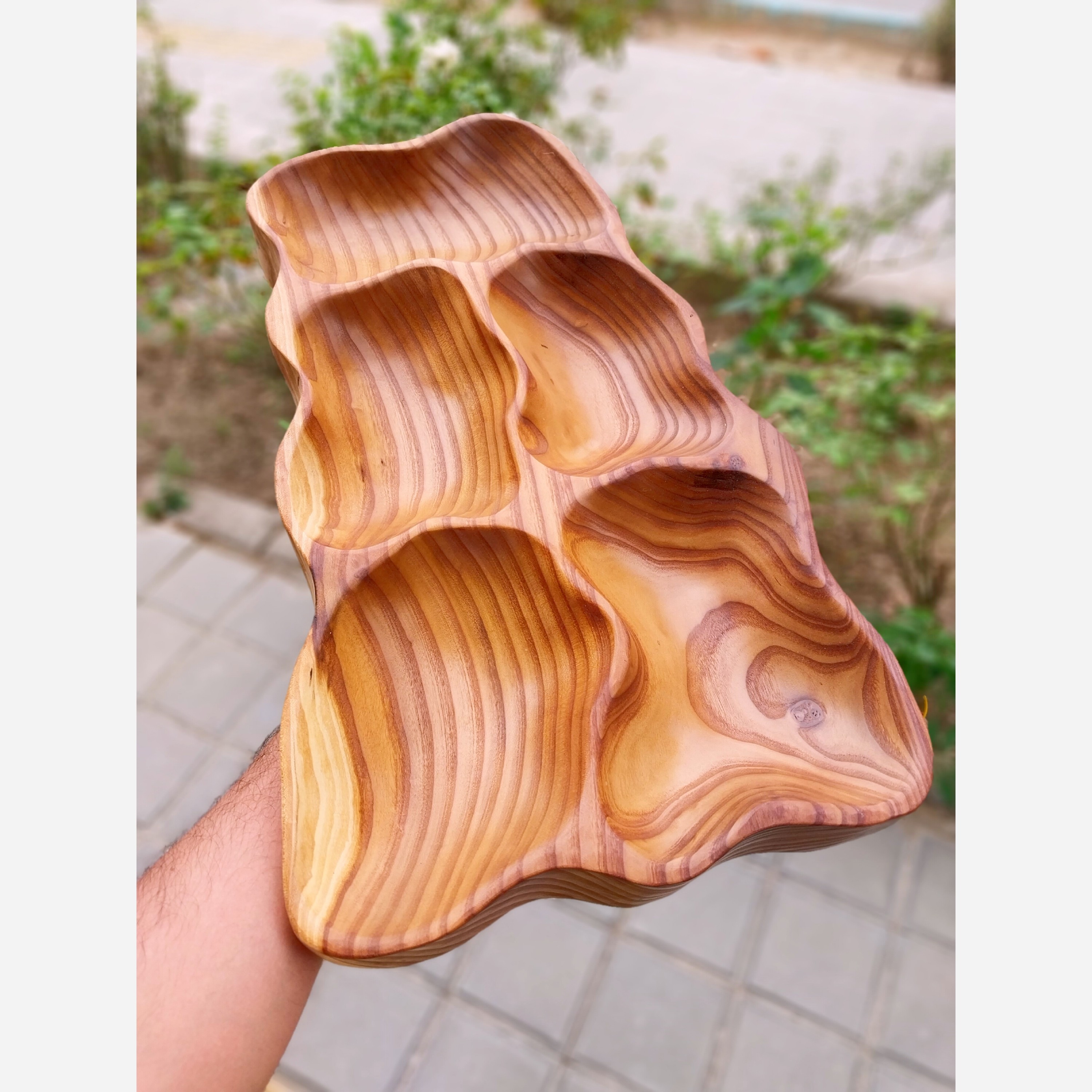 اردو خوری دست تراش چوب سنجد جدید