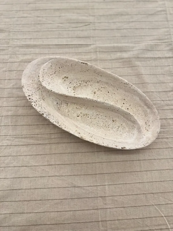 ظرف آجیل خوری دوطرفه سنگیجدید