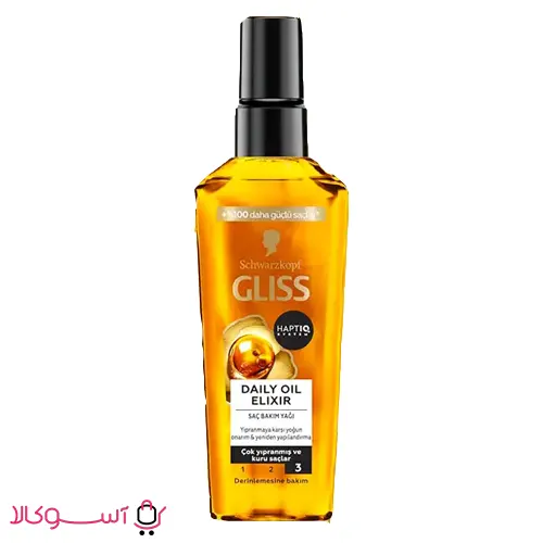روغن مو گلیس مدل Daily Oil Elixir حجم 75 میل آسوکالا