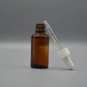 قطره چکان 30 میل قهوه ای سفید 10 عددی