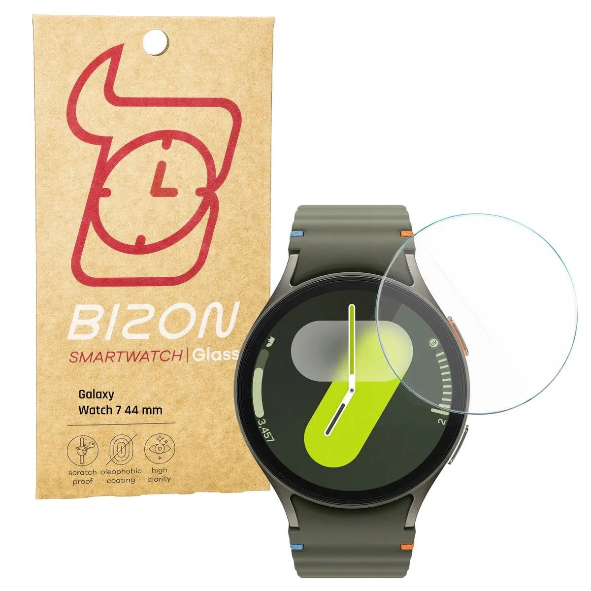 محافظ صفحه نمایش بوف مدل Full glue-G مناسب برای ساعت هوشمند سامسونگ Galaxy Watch 7 44mm