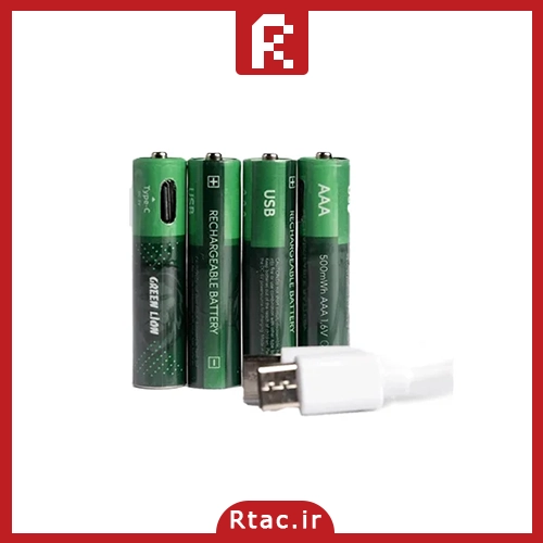 باتری نیمقلمی شارژی 500mWh گرین لاین(GREEN LION) مدل AAAجدید