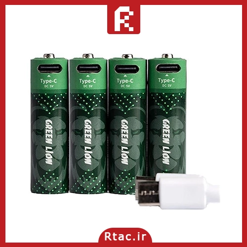 باتری قلمی شارژی 1800MWh گرین لاین (GREEN LION) مدل AAجدید