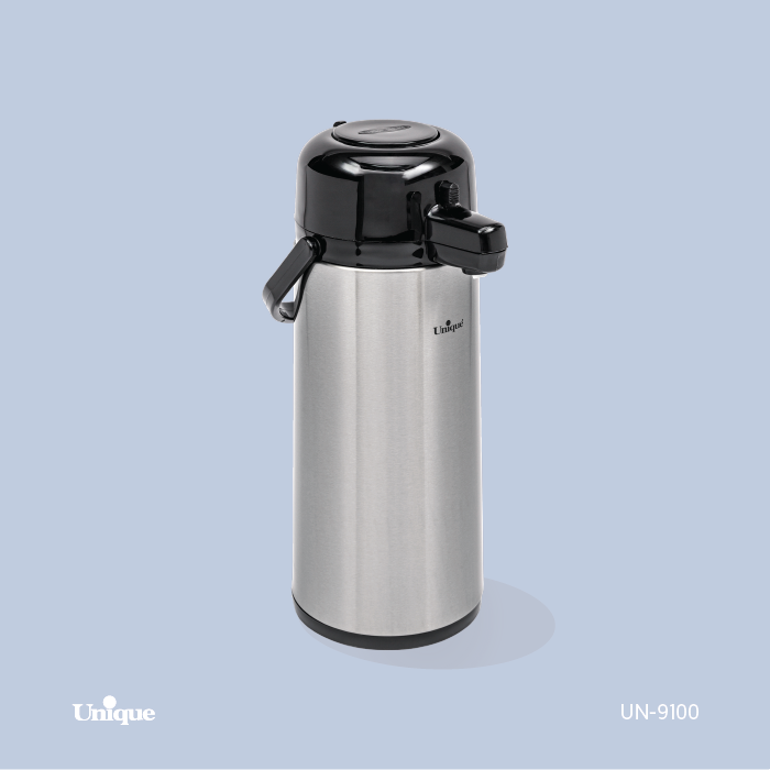 فلاسک یونیک گنجایش 2.5 لیتر شیشه دار کد UN-9100