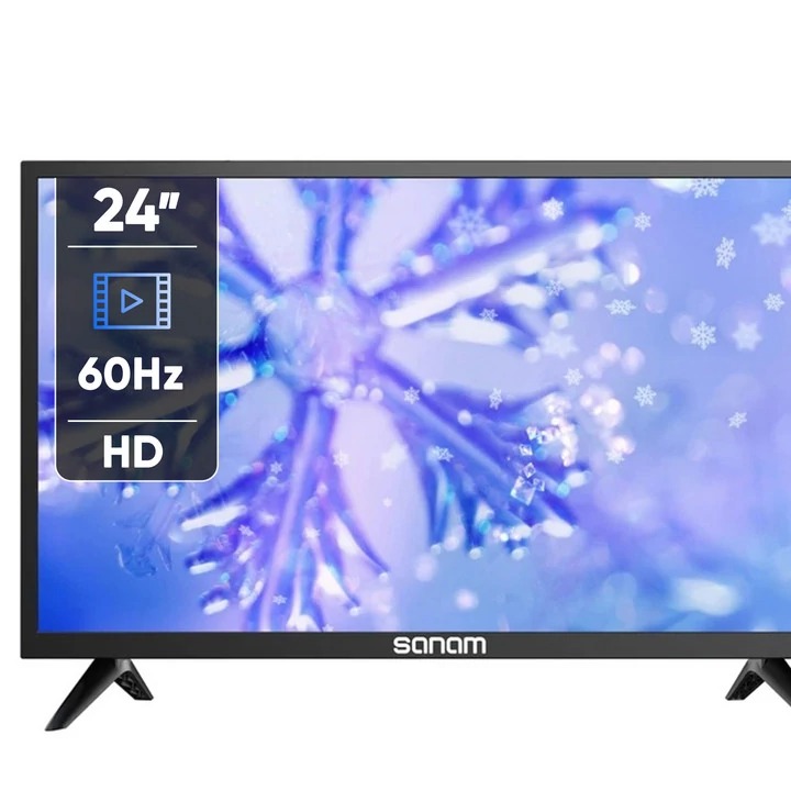 تلویزیون 24 اینچ ال ای دی صنام مدل SLE-24M116 Bجدید