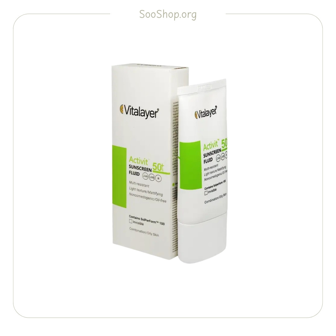 فلوئید ضد آفتاب ویتالایر Vitalayer چرب بی رنگ (اصل)