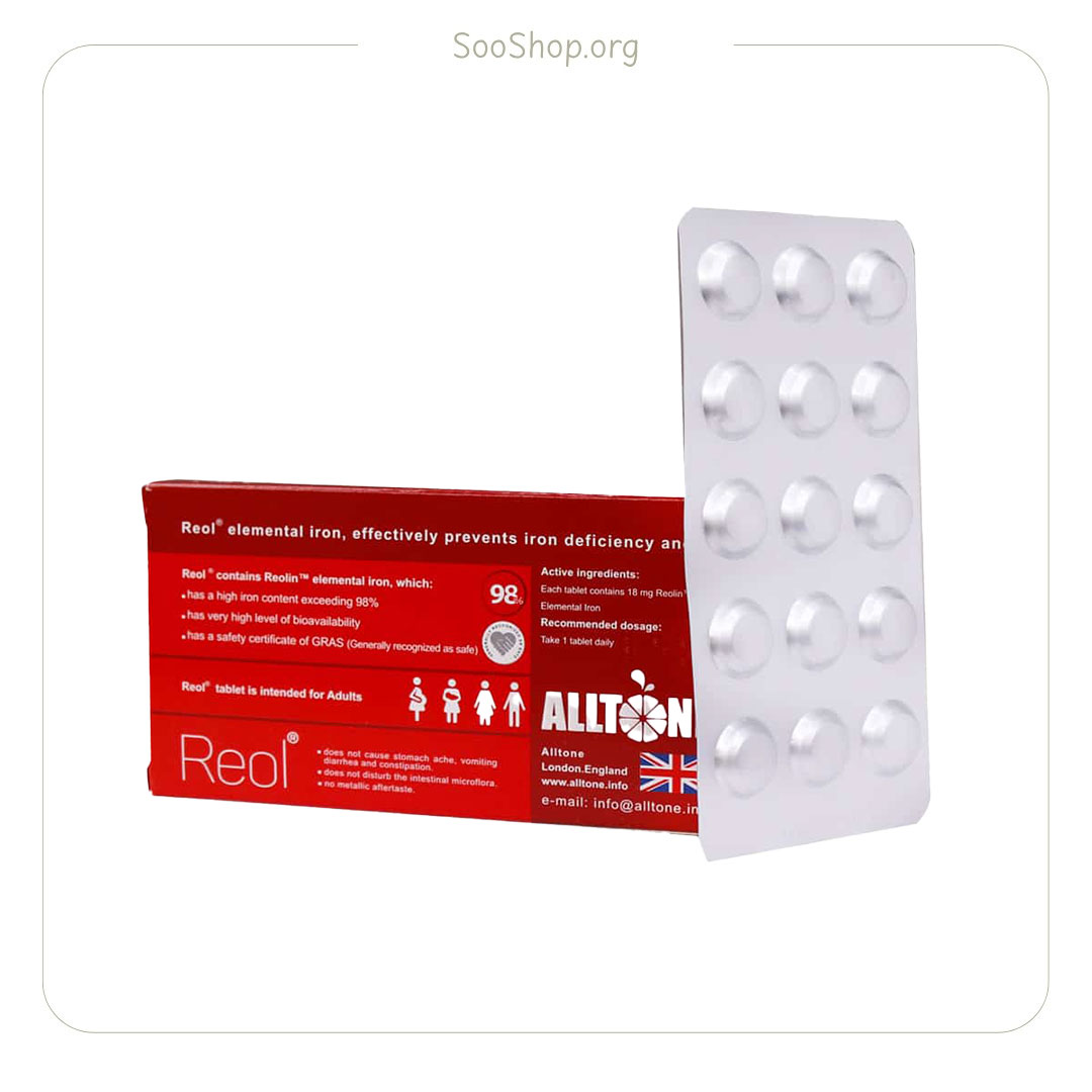 کپسول رئول المنتال آیرون – ALLTONE Reol Elemental Iron (30 Caps)