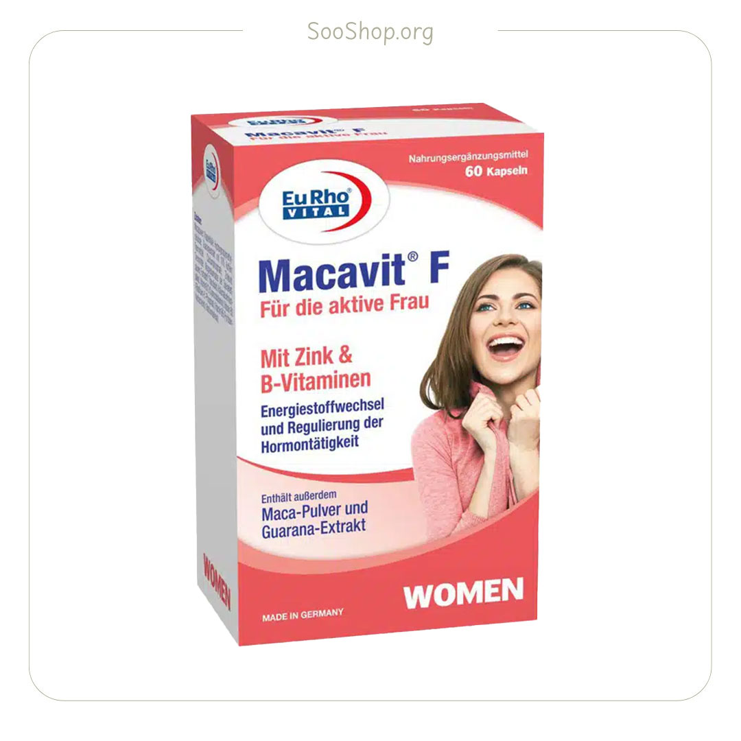 قرص ماکاویت اف یوروویتال – EuRho Vital Macavit F (60 Tabs)