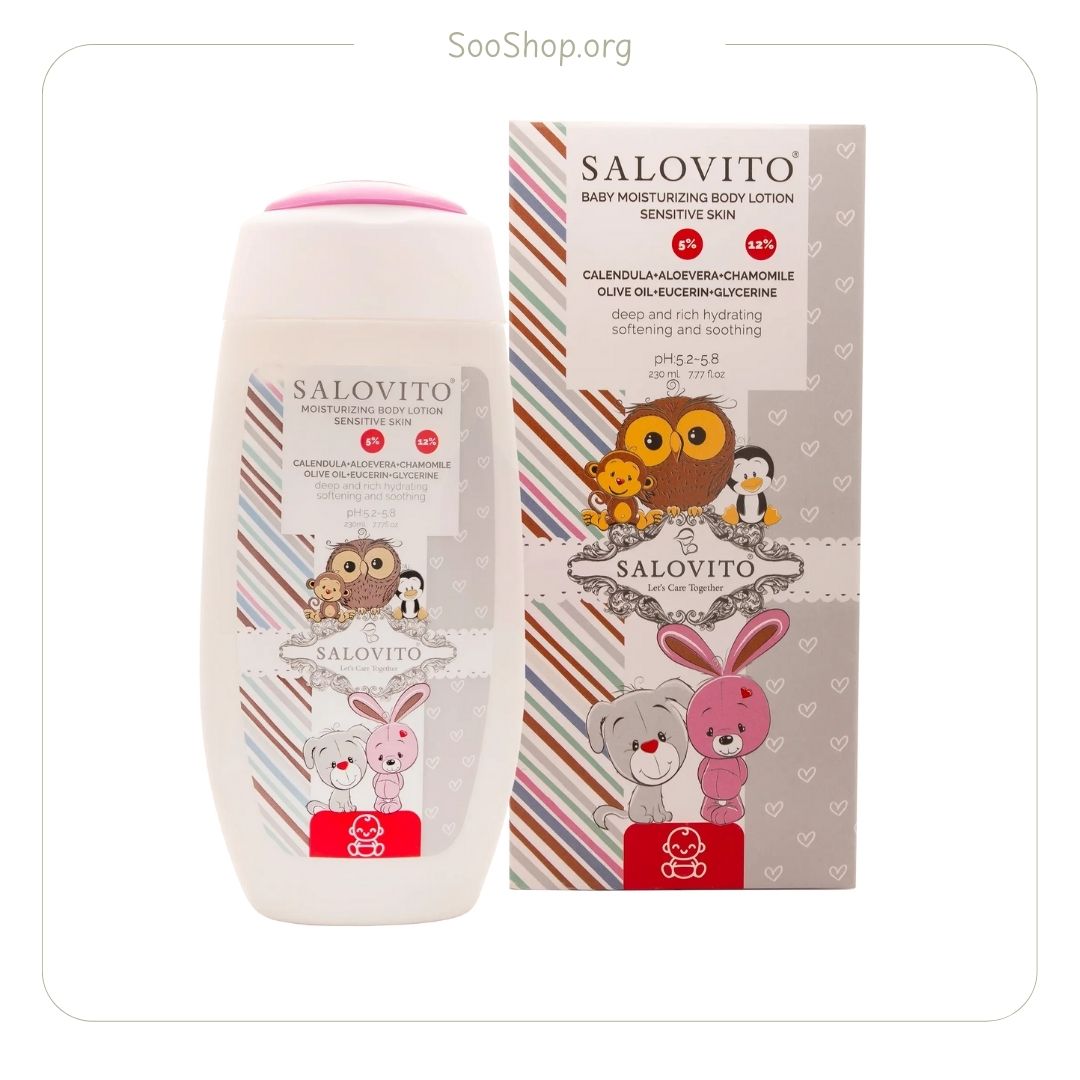 سالوویتو – لوسیون بدن کودک زیر یک سال | Salovito Baby Body Lotion Under 1 Year