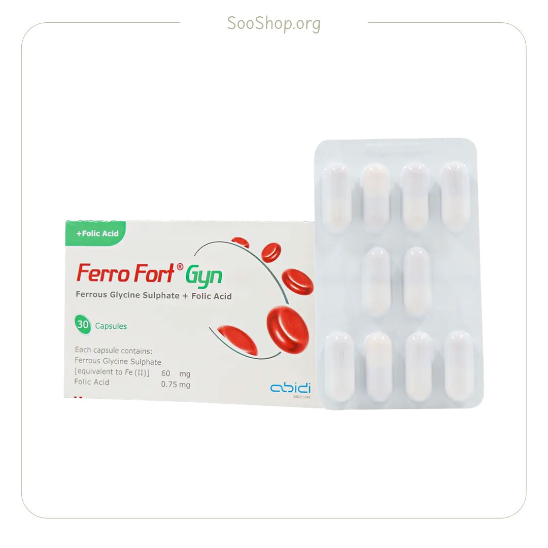 کپسول فرو فورت گاین عبیدی – Abidi Ferro Fort Gyn (30 Caps)
