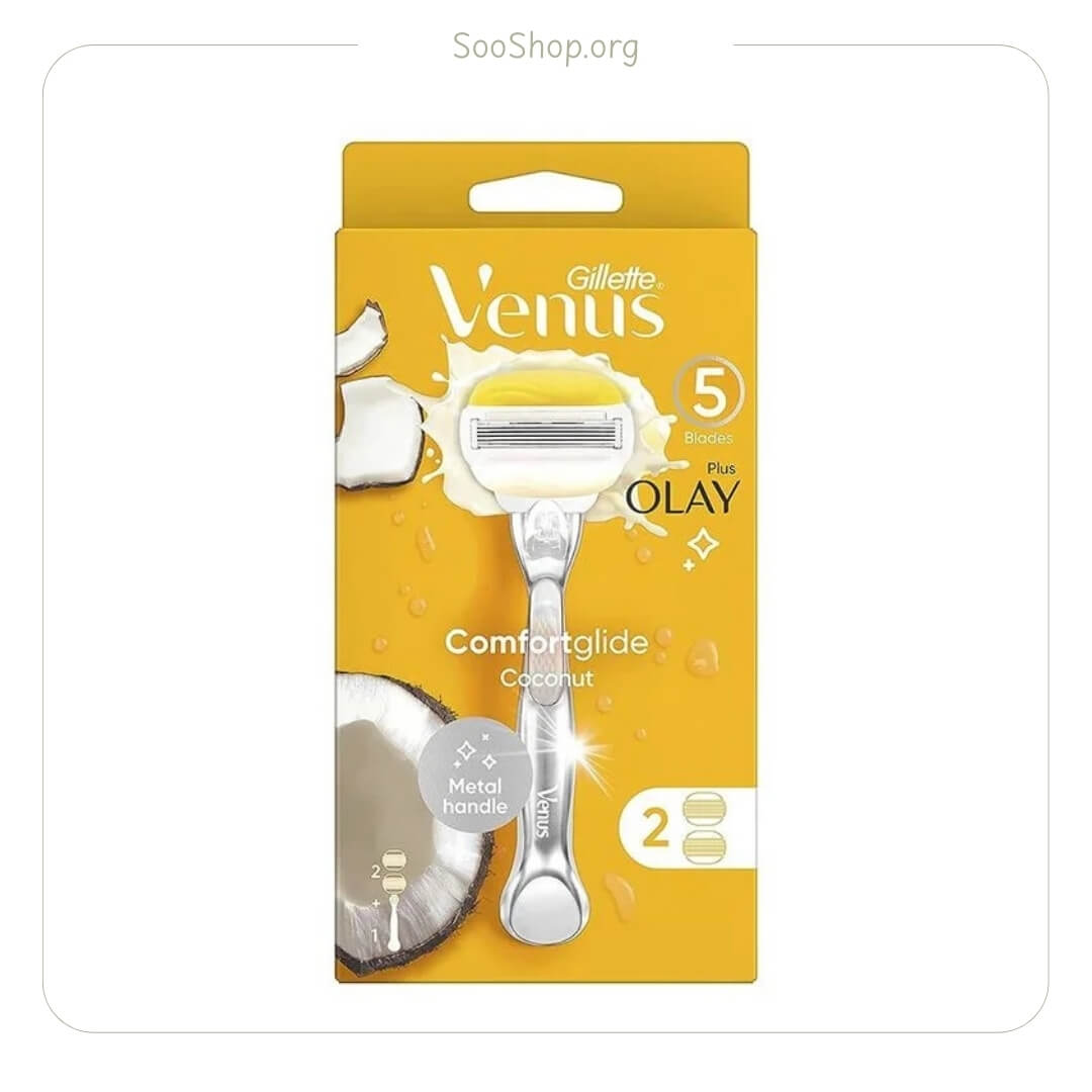 خودتراش زنانه ژیلت ونوس با نوار صابونی Olay (اصل) | Gillette Venus & Olay Razor