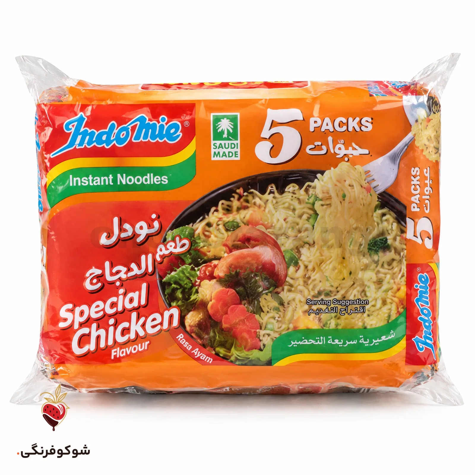 نودل ایندومی با طعم مرغ 5 عددی 70 گرمی