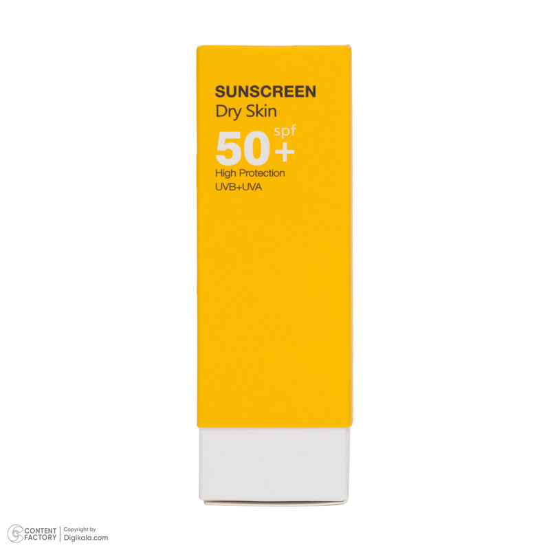 کرم ضد آفتاب بیرنگ صورت درمالوگ SPF 50 مدل 01 محافظ در برابر اشعه UVA و UVB مناسب برای پوست خشک حجم 50 میلیلیتر