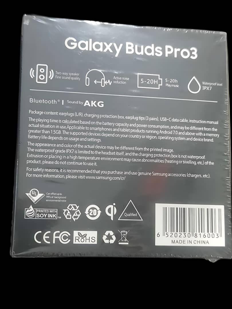 ایرپاد بلوتوث دوگوشی samsung galaxy buds pro3 ضدآب