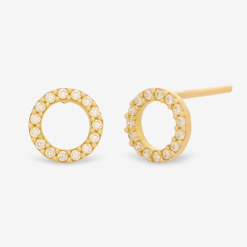گوشواره میخی طلا 18 عیار زنانه وی گالری مدل MK457جدید