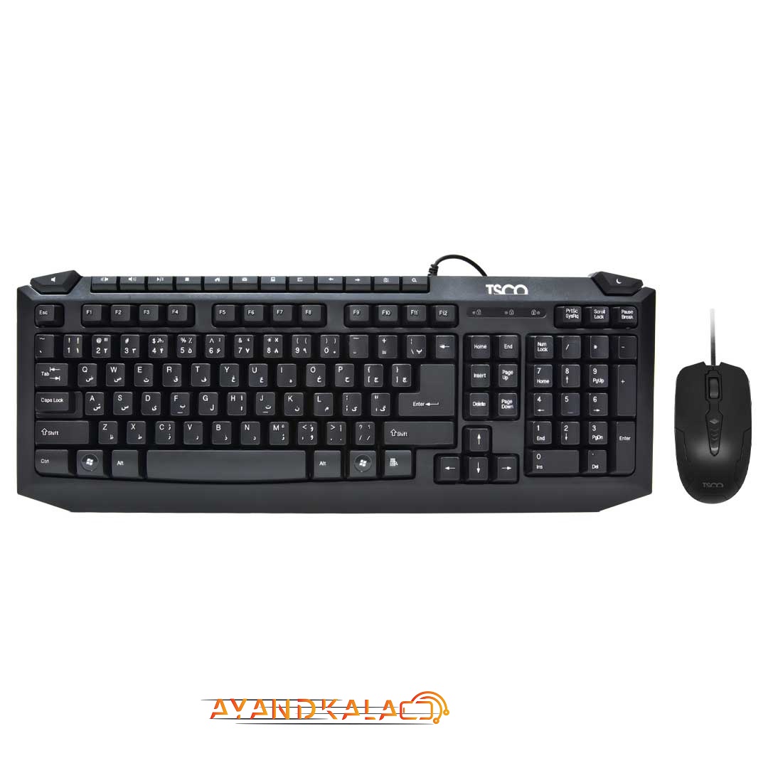 کیبورد و ماوس با سیم تسکو مدل TKM8054جدید