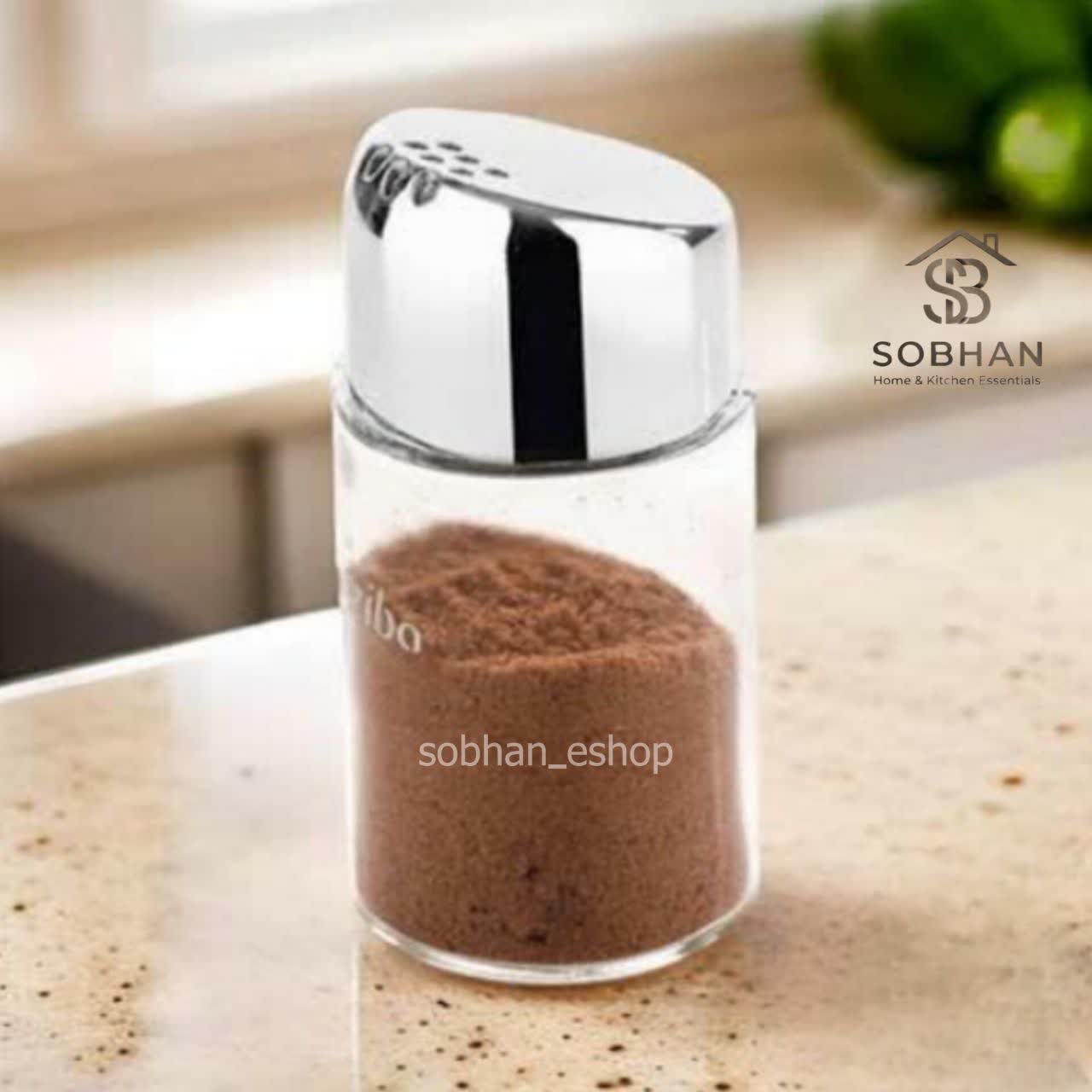 نمک پاش سرکج کروم زیباسازان سایز یک