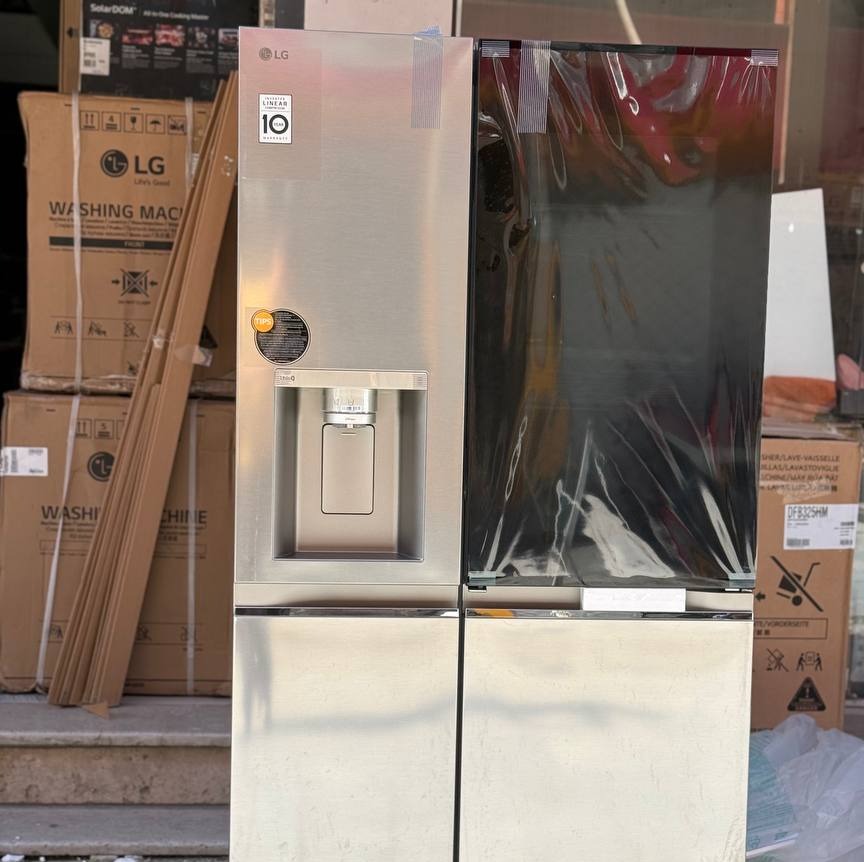 یخچال فریزر ساید بای ساید ال جی مدل GR-X348CSFS نقرهای وسفیدجدید