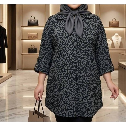 مانتو طرح دار زیرین ضخیمجدید