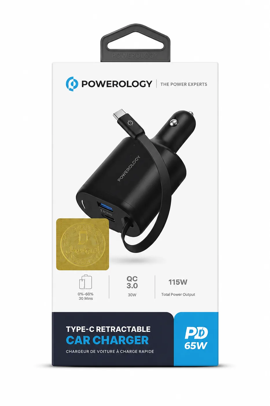 فندکی ماشین Powerology Car Charger Pd 65W