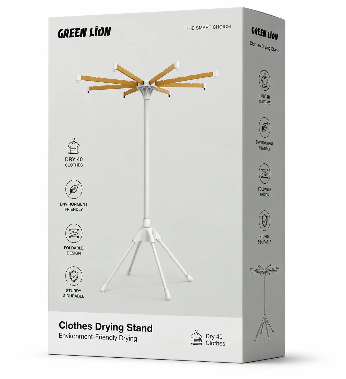 آویز لباس Green Lion Clothes Drying Stand Dry 40 Clothesجدید