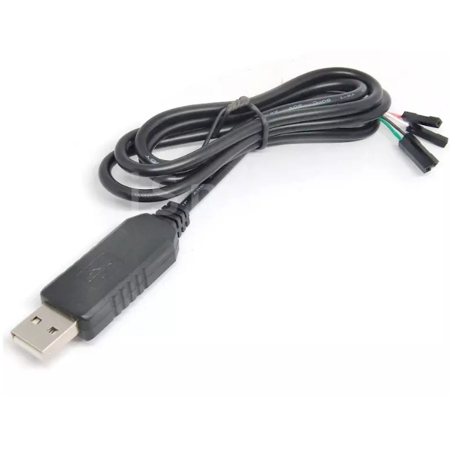 مبدل USB به سریال PL2303HX/USB2RS232 سیم دار بدنه مشکیجدید