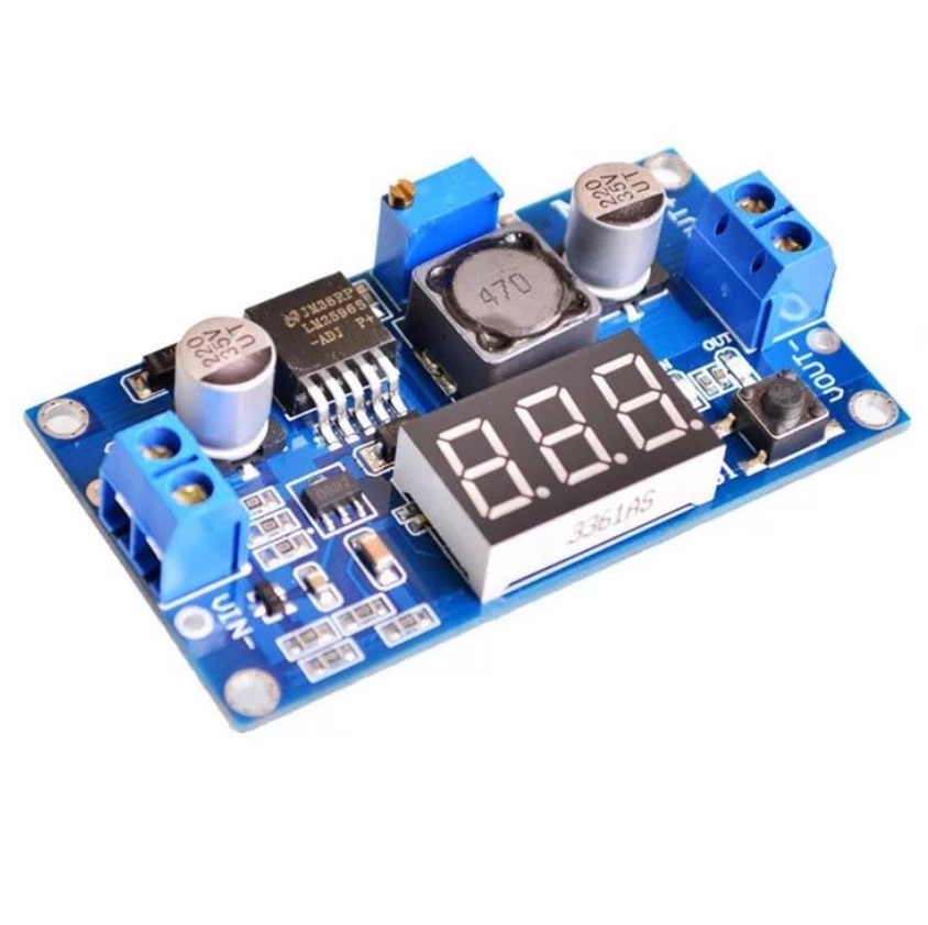 ماژول رگولاتور DC به DC کاهنده 3 آمپر LM2596S با نمایشگر ولتاژجدید