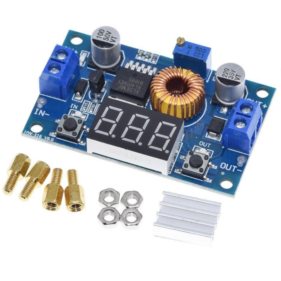 ماژول مبدل DC-DC کاهنده XL4015 به همراه نمایشگرجدید
