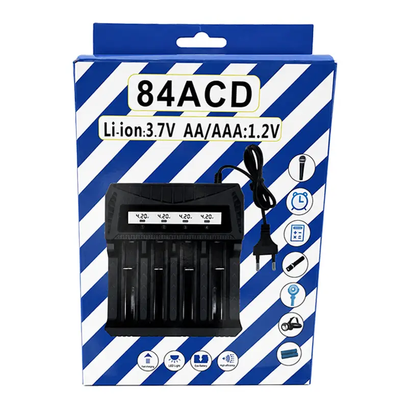 شارژر باتری شارژ سریع باتری 1.2 و 3.7 ولت مدل MS-84ACDجدید