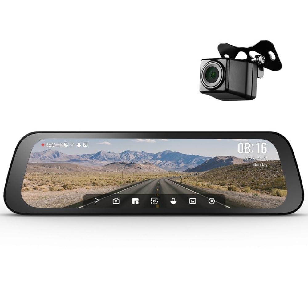 دوربین خودروی شیائومی مدل 70mai Rearview Dash Cam S500 set