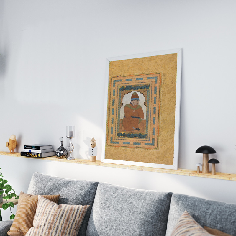 تابلو طرح نگارگری مدل G01053 فریم سفیدجدید