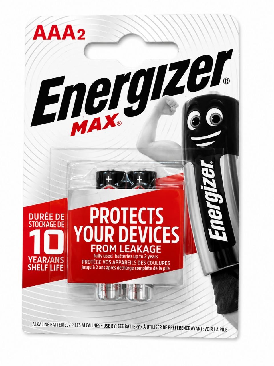 باتری نیم قلمی آلکالاین Energizer MAX مدل AAA بسته 2 عددیجدید