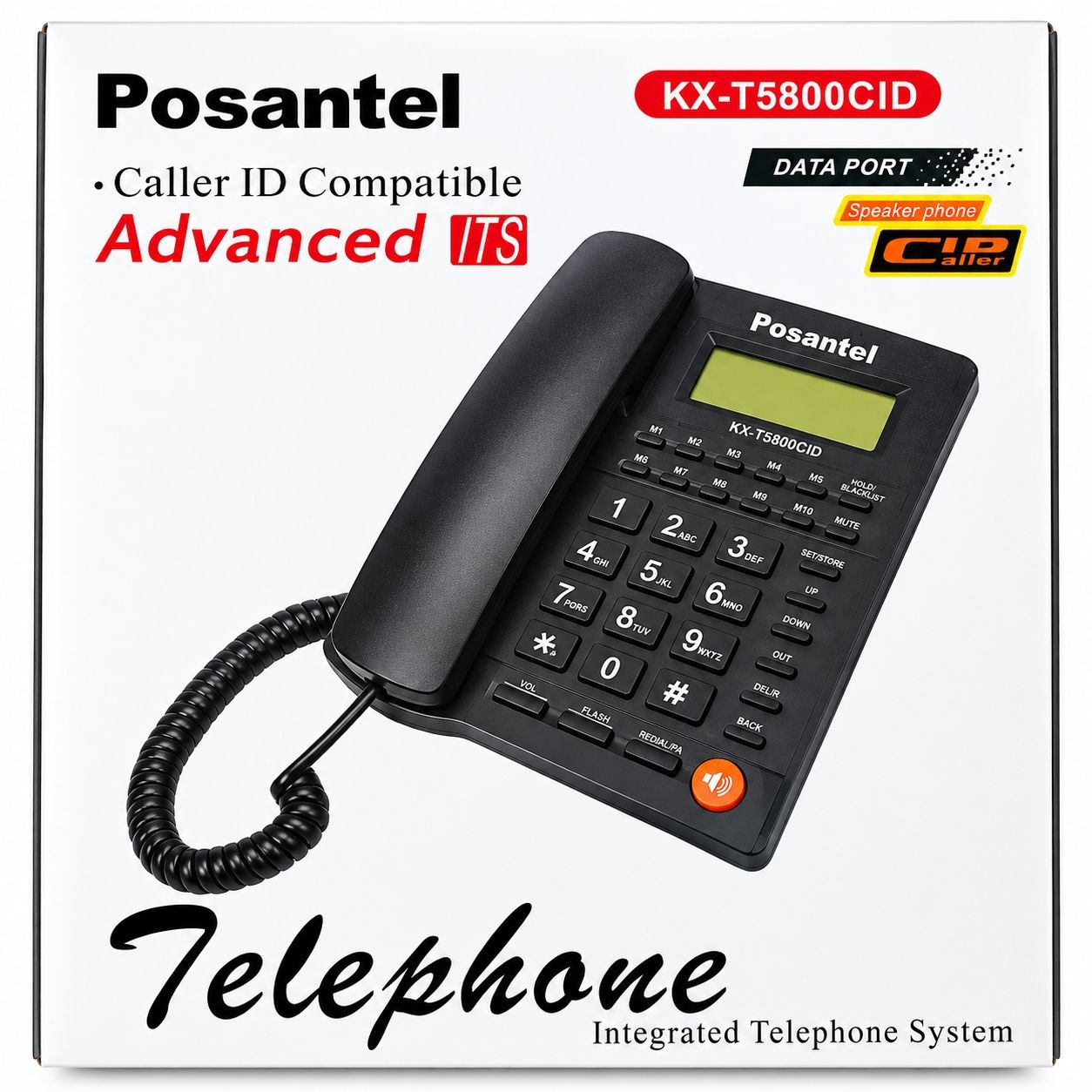 تلفن رومیزی پوزانتل مدل KX-T5800CID با قابلیت Caller ID و اسپیکرجدید