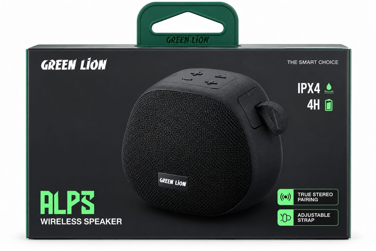 اسپیکر بلوتوثی قابل حمل گرین لاین مدل Alps توان 5 وات