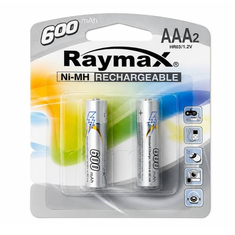 باتری نیم قلمی قابل شارژ Raymax مدل RCH-1500جدید