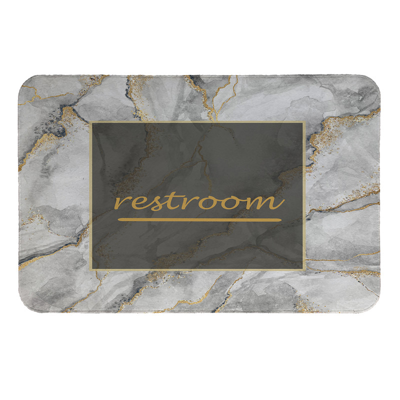 پادری طرح Restroom کد 8677 سایز 50 70 سانتی مترجدید