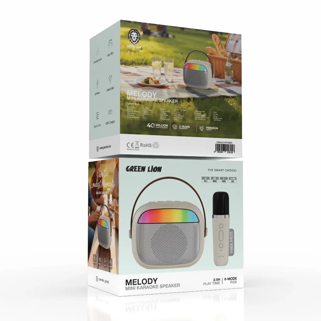 اسپیکر کارائوکه گرین لاین مدل Melody Mini GNMLDYSP38BGجدید