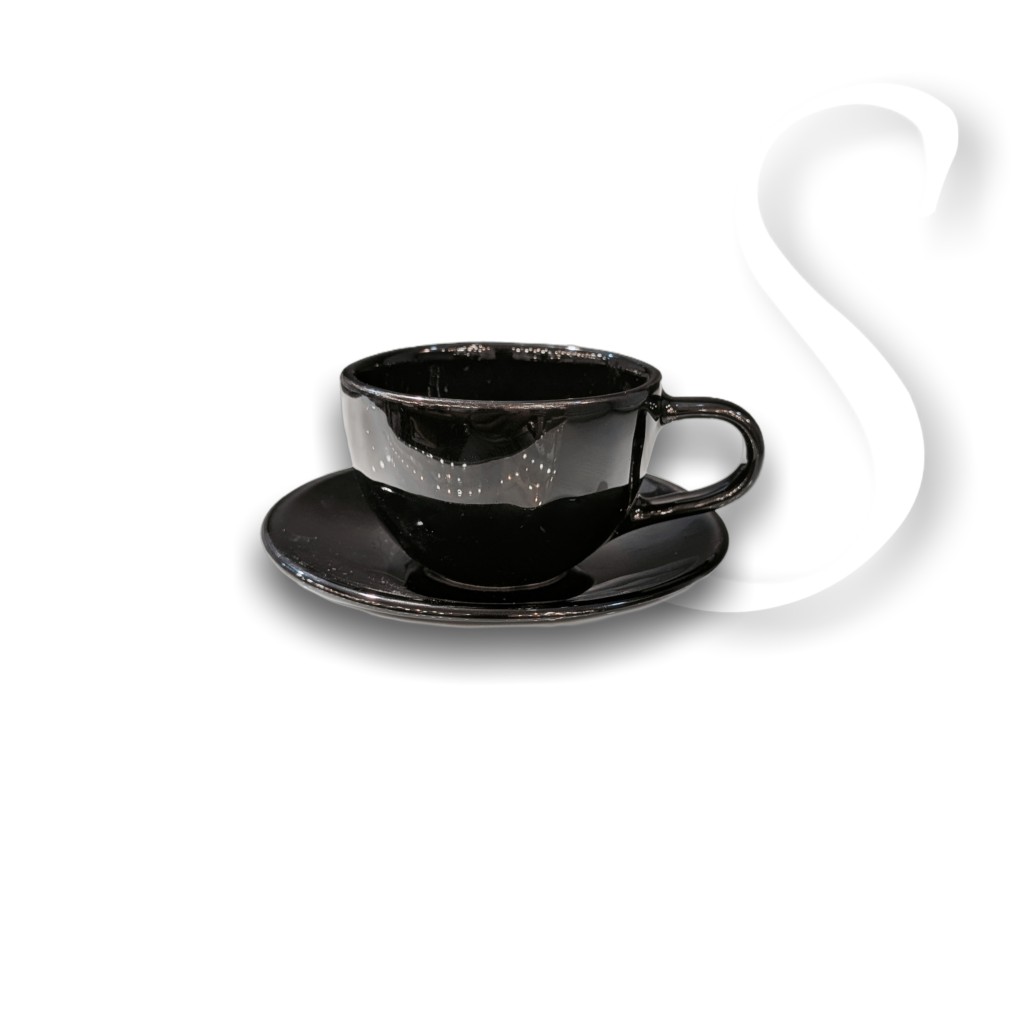 ست 12 پارچه فنجان اسپرسو مشکیسریS