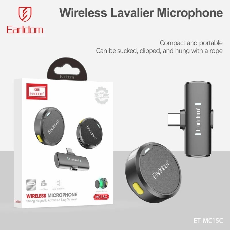میکروفون بی سیم یقه ای earldom ET MC 15C تایپ سیجدید