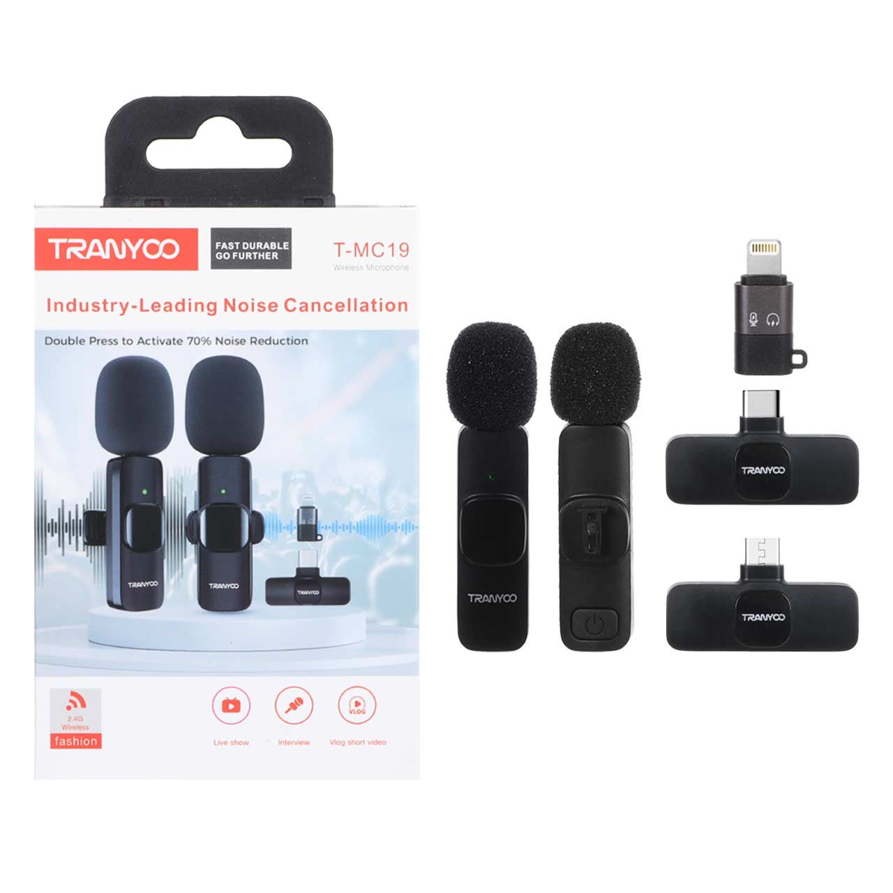 میکروفون بلوتوث یقه ای ترنیو T- MC 19جدید