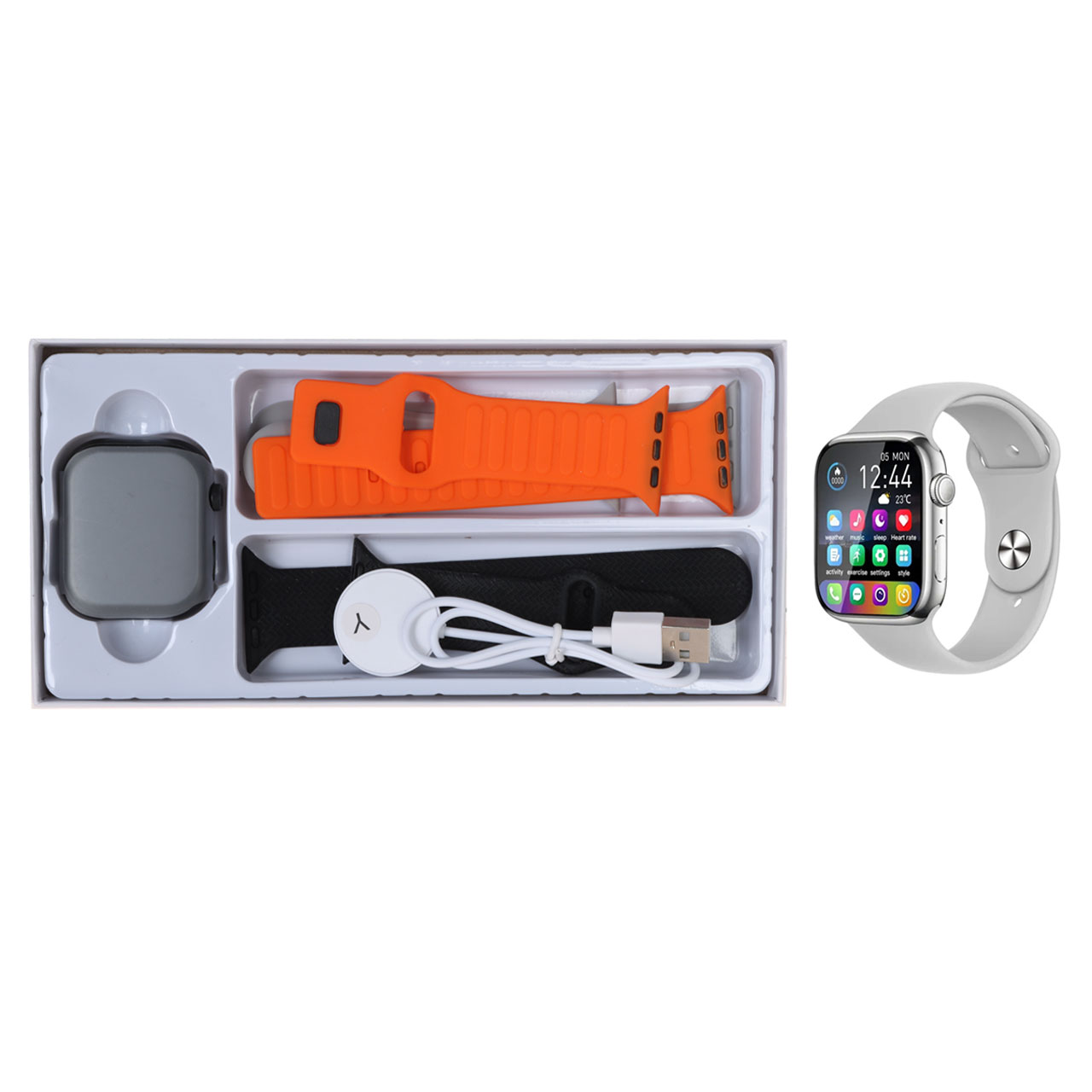 پک ساعت هوشمند KEQIWEAR مدل KW75 MAX - مشکیجدید