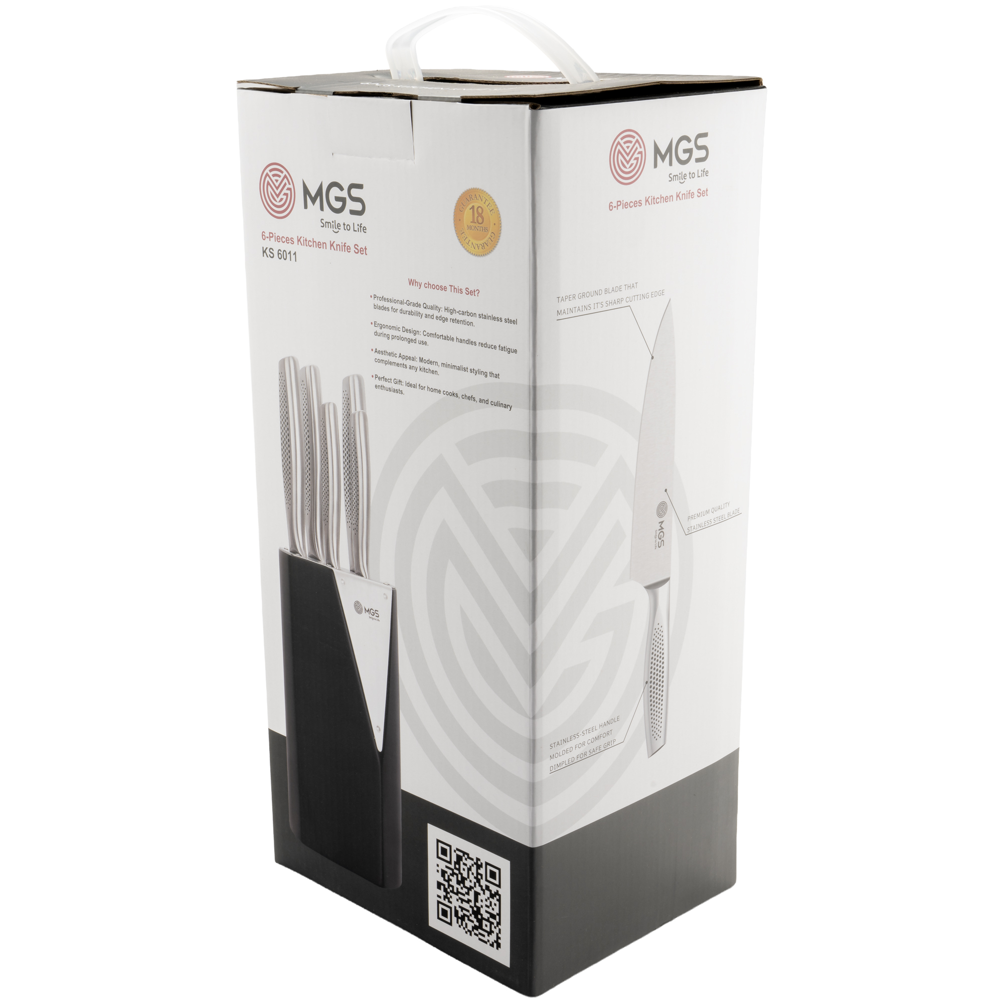سرویس چاقو 6 پارچه کد KS-6011 ام جی اس | MGS