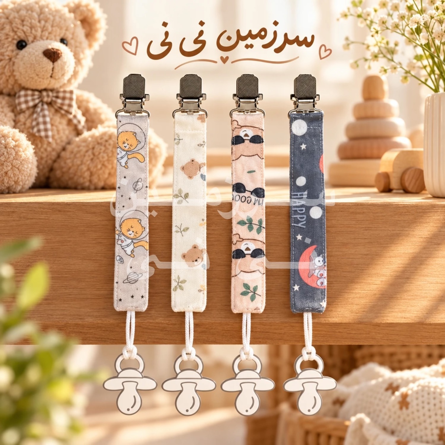 بند پستانک پارچه ای نرم بیبی سیسوجدید