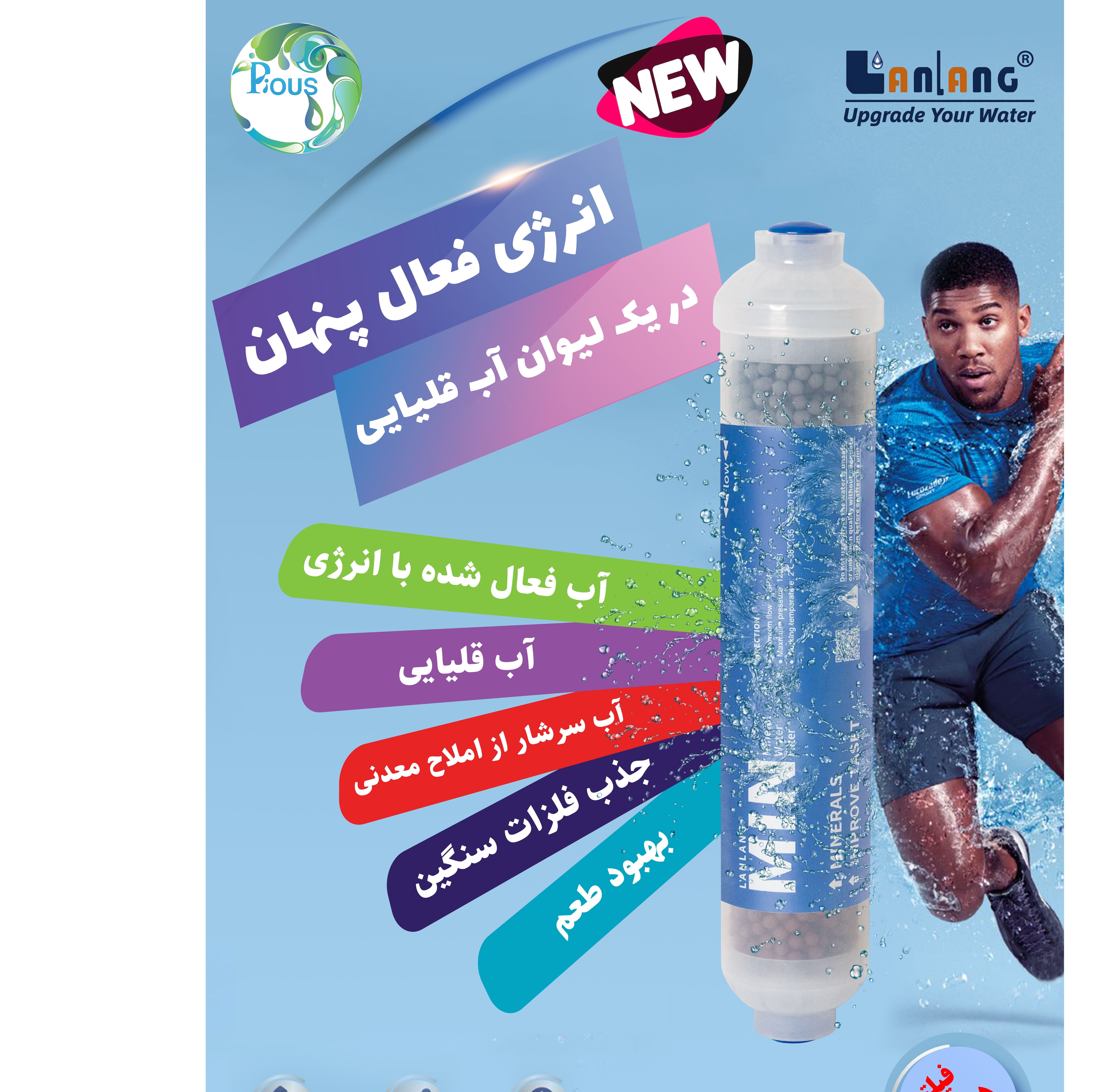 فیلتر آلکالاین برند لان لنگ، مدل پنج مرحله